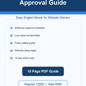 AdSense Approval Guide Ebook