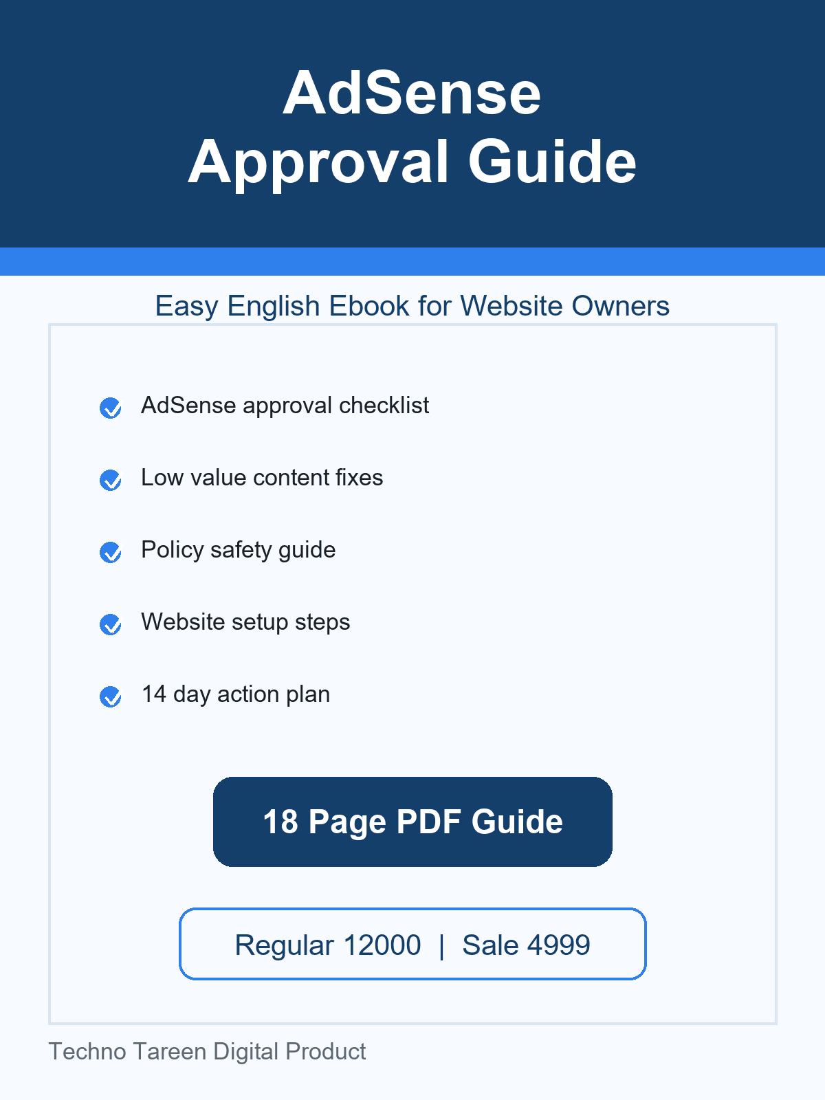 AdSense Approval Guide Ebook
